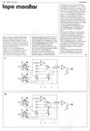  Tape-Monitor (Audio-Signalquelle umschalten mit mechanischem Schalter) 