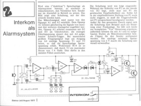  Interkom als Alarmsystem (Sprachgesteuerter Schalter, VOX mit LM324) 