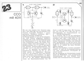  CCO mit 4011 (Stromgesteuerter Oszillator 4-100 kHz) 