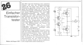  Einfacher Transistortester (Stromverst&auml;rkung anzeigen) 