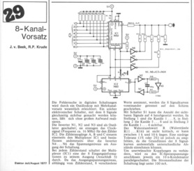  8-Kanal-Vorsatz (8 digitale Kan&auml;le f&uuml;r Oszilloskop multiplexen, 74151, 7493) 
