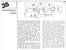  Modellbahnregler (Geschwindigkeitsregler f&uuml;r Gleichstrommotoren mit 3140, 2N3055) 