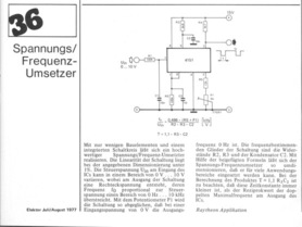  Spannungs/Frequenz-Umsetzer (mit 4151 von Raytheon 0-10 V, 0-10 kHz) 