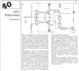  LED-Ratiometer (Mitten-Abstimmanzeige f&uuml;r UKW-Empf&auml;nger, LEDs) 