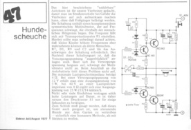  Hundescheuche (Audiofrequenz &uuml;ber H&ouml;rbereich erzeugen, bis 25 W) 