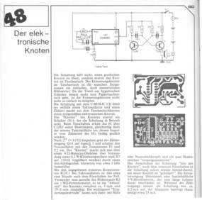  Der elektronische Knoten (Timer, um an Termine zu erinnern, mit 4060) 