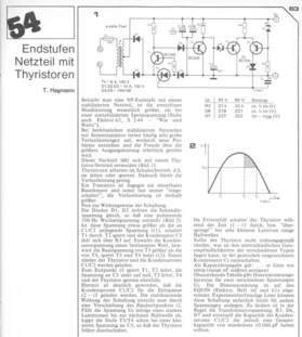  Endstufennetzteil mit Thyristoren 