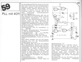  PLL mit 4011 (25-800kHz, FM-Demodulator) 