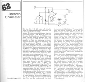  Lineares Ohmmeter (mit CA3140) 