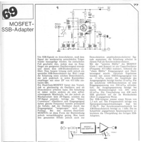  MOSFET-SSB-Adapter (SSB-Demodulator mit 3N211 f&uuml;r 455 kHz ZF) 