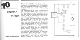  Thermometer (LM3911, -20 bis +50 Grad Celsius) 