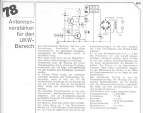  Antennenverst&auml;rker f&uuml;r den UKW-Bereich (1-300 MHz, 22-dB-Verst&auml;rkung, Rauschen 1,6 dB, mit BC177, BFT66) 