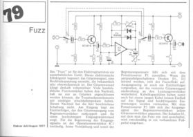  Fuzz (Toneffekt f&uuml;r E-Gitarre, mit 741, BC547B) 