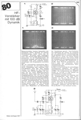  HF-Verst&auml;rker mit 100 dB Dynamik (mit 3N211, 100kHz-30MHz) 