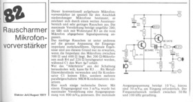  Rauscharmer Mikrofonverst&auml;rker (BC549C, BC547B) 