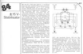  +-15V-Stabilisator (mit 1568 oder 1468 von Exar) 