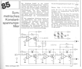  Symmetrisches Konstantspannungsfilter (4x 741, Audio) 