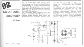  NiCd-Ladeautomatik (555 als Spannungssensor, Zenerdiode erfasst Temperatur&auml;nderung) 