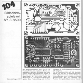  Bildschirmspiele mit AY-3-8500 (Applikation) 