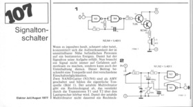  Signaltonschalter (Eingangssignal in L&auml;rm umsetzen, Multivibrator mit 4011) 