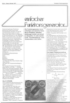  Einfacher Funktionsgenerator (XR2206) 