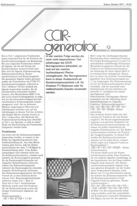  CCIR-Generator, Teil 2 (Synchronisationseinheit, TV, Video) 