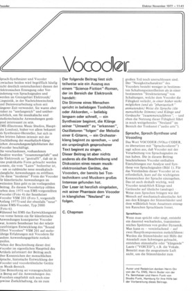  Vocoder (Verst&auml;rker mit Sprache modulieren, Klangeffekte, Musik, Prinzip) 