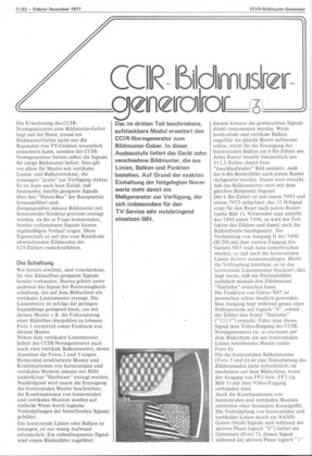  CCIR-Generator, Teil 3 (Bildmuster-Geber) 