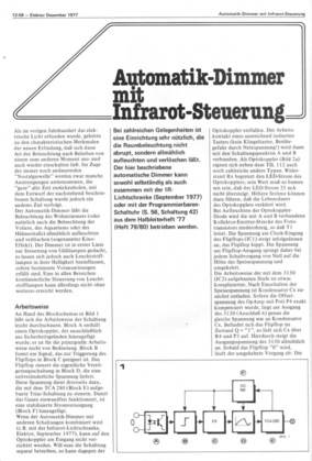  Automatik-Dimmer mit Infrarot-Steuerung (IR, TCA280A, 4027, 3130) 