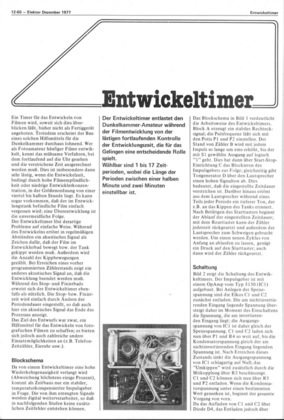  Entwickeltimer (Dunkelkammer-Timer 0,5-2 Minuten, 4017, 3130) 