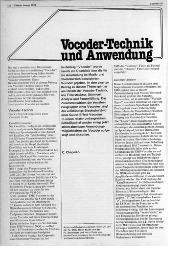  Vocoder-Technik und Anwendung 