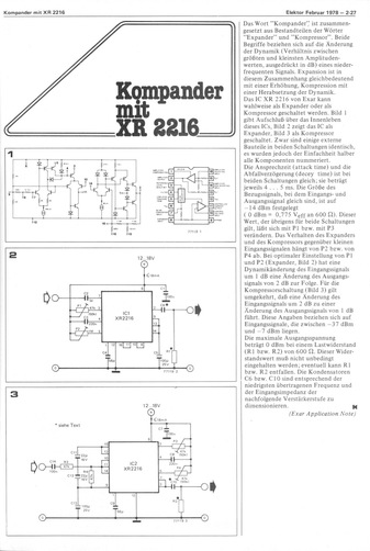  Kompander mit XR2216 (NF, Audio) 