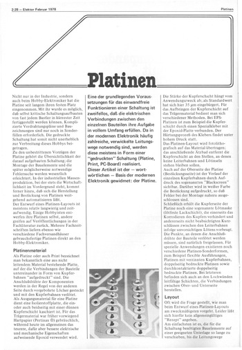  Platinen (Grundlagen, Herstellung) 