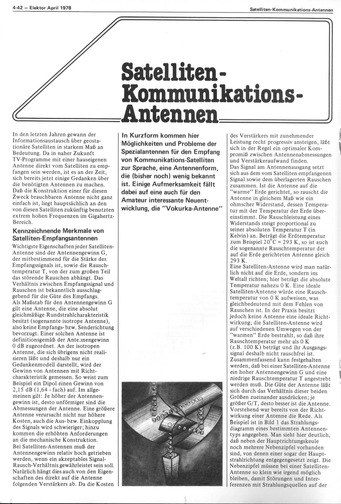  Satelliten-Kommunikations-Antennen (Vokurka-Antenne, HF) 