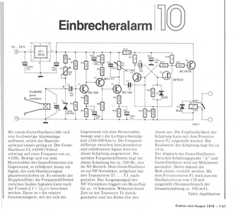  Einbrecher-Alarm (Gunn-Oszillator) 