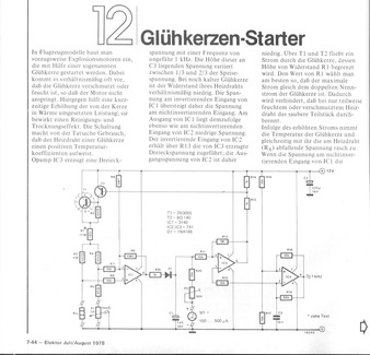  Gl&uuml;hkerzen-Starter (Heizdraht) 