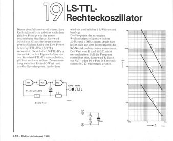  LS-TTL-Rechteck-Generator 