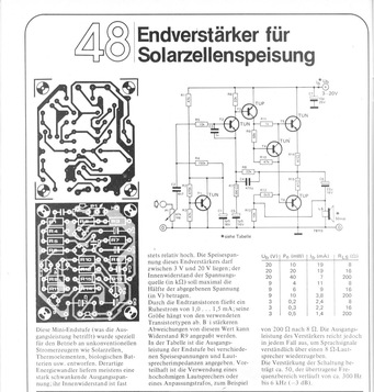  End-Verst&auml;rker f&uuml;r Solarzellenspeisung 