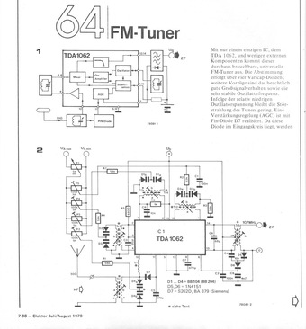  FM-Tuner (TDA1062) 