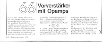  Vorverst&auml;rker mit OpAmps 