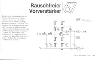  Rauschfreier Vorverst&auml;rker (Scherz) 