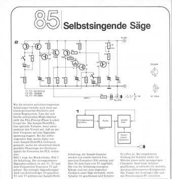  S&auml;ge-Ton-Generator (PLL Unijunction) 