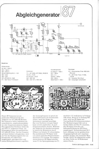  Abgleich-Generator (ZF 455 kHz) 