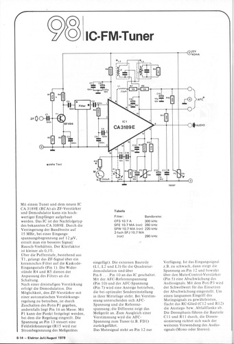  FM-Tuner (CA3189E) 