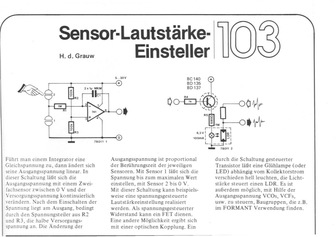  Sensor-Lautst&auml;rke-Einsteller (741) 