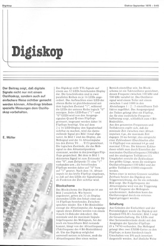  Digiskop (mit 32 LEDs, Zeitbasis 100 kHz-500 kHz) 
