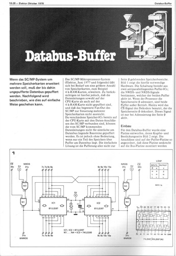  Databus-Buffer (Puffer f&uuml;r SC/MP-System Datenbus) 