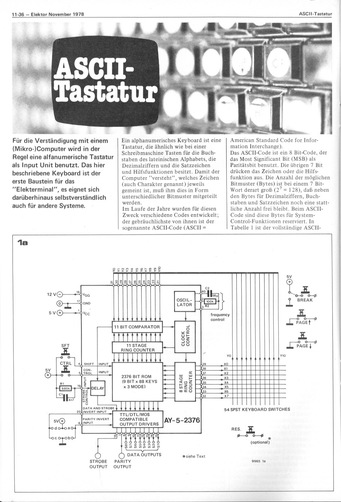  ASCII-Tastatur (Tastaturencoder AY-5-2376) 