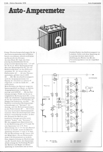  Auto-Amperemeter (Shunt, LED-Kette) 