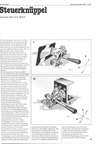  Steuerkn&uuml;ppel (Joystick aus 2 Potis bauen) 